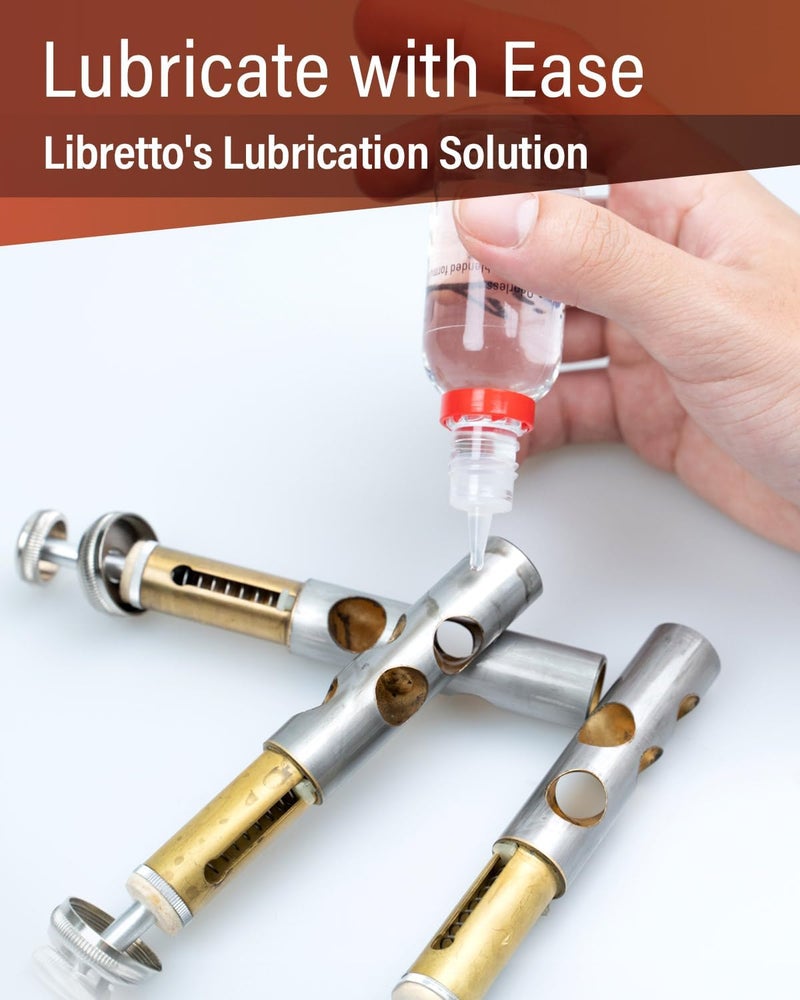 Libretto Brass Lubricant Bundle, Set of 2, 1 oz Valve Oil + 0.16 oz Slide Grease – Odorless, Pure, Materials from Japan, Special-blended Formula, for Trumpet, French Horn, Tuba, Low Brass Instruments - Image 4